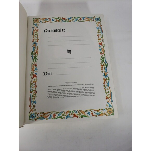 Holy Bible King James Version 1963 KJV Padded Cover VTG Gold Edge Good Council - Picture 9 of 16